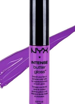 Блиск для губ nyx intense butter lip gloss berry strudel lblg02