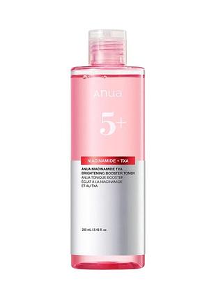 Anua niacinamide txa brightening booster toner тонер для обличчя з ніацинамідом відновлюючий також для висвітлення плям постакне та пігментації