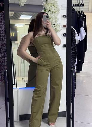 Джинсовий комбінезон zara