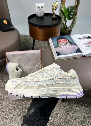 🌺женские кроссовки nike p-6000 w beige