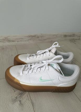 Кросівки жіночі nike court legacy lift білі/мʼятні
