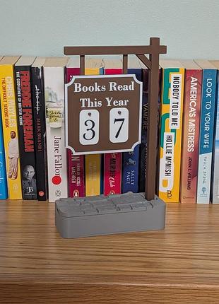 Лічильник прочитаних книг, рахівниця для книг, трекер читання