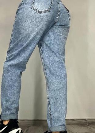 Джинси мом жіночі блакитні authentic denim,s/m