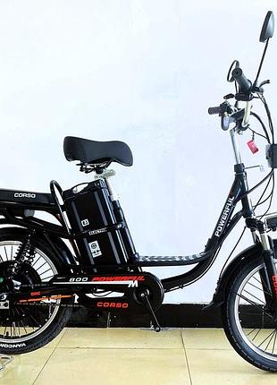 Электровелосипед двухколесный для взрослых corso powerfull fw-44186 20" 800w 60v21ah
