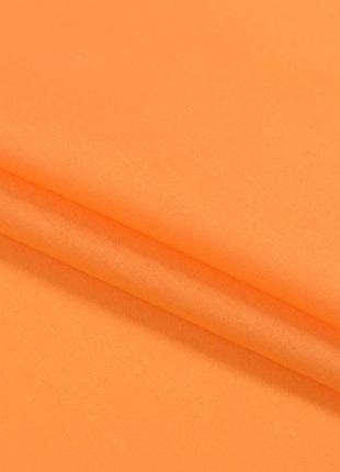 Бязь гладкокрашенная однотонная оранжевая 100 % хлопок плотность 147 для постельного белья пеленок подкладки