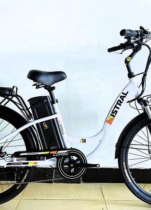 Электровелосипед двухколесный corso mistral 26" ms-26699 600 w 48v/20ah