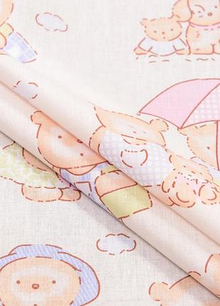 Ткань поплин набивной детский для детского постельного белья сорочек и пижам