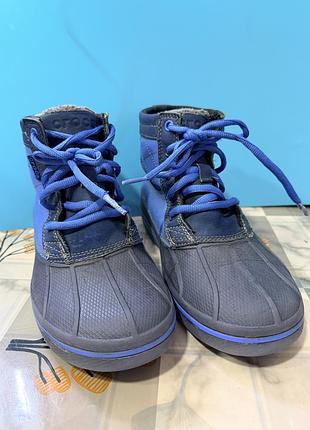 Непромокаючі утеплені чоботи на хлопчика р 38 crocs