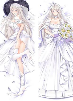 Аниме дакимакура энтерпрайз лазурный путь azur lane (подушка обнимашка) 120*40 см