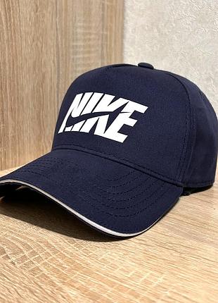Синяя мужская бейсболка найк, синяя кепка nike, тракер, 55-56