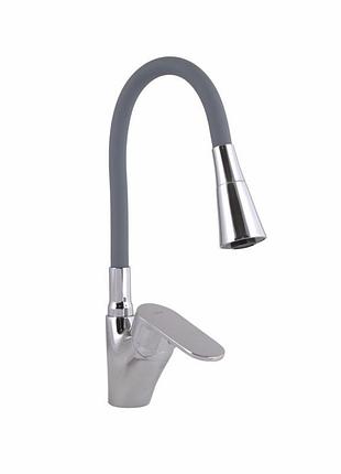 Смеситель для кухни lidz tani 007f3 с гибким изливом (k40) ldtan007f3gcr31869 grey / chrome