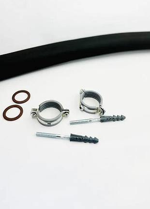 Шланг металлический гибкий нержавеющая сталь 1 1/2”, 4бар flexy eco-flex ht 120см (2 кріплення)