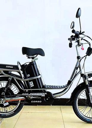 Электровелосипед двухколесный для взрослых corso powerfull fw-73214 20" 800w 60v21ah