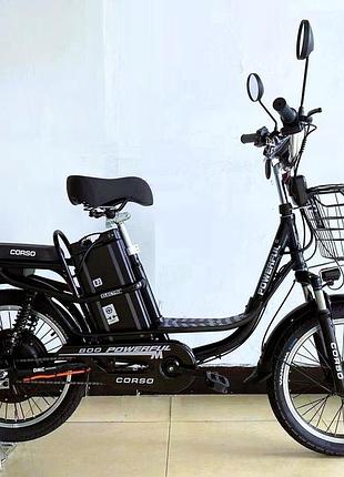 Электровелосипед двухколесный для взрослых corso powerfull fw-51912 20" 800w 60v21ah