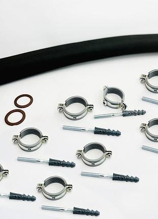 Шланг металевий гнучкий нержавіюча сталь 1 1/2”, 4бар flexy eco-flex ht 300 см (8 кріплень)