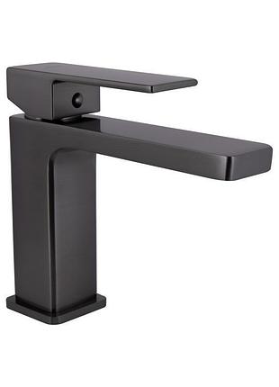 Смеситель для раковины qtap gemini qtgem270gmb45676 gunmetal black pvd