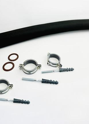Шланг металлический гибкий нержавеющая сталь 1”, 13бар flexy eco-flex ht 150 см (3 кріплення)