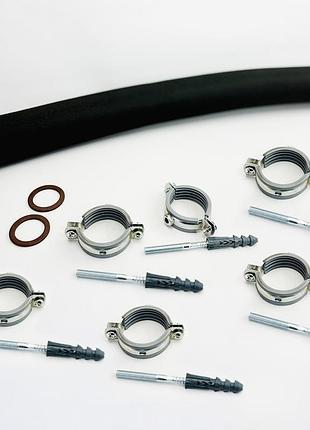 Шланг металевий гнучкий нержавіюча сталь 1 1/2”, 4бар flexy eco-flex ht 250 см (6 кріплень)