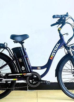Электровелосипед двухколесный для взрослых corso mistral 26" ms-26095 600 w 48v/20ah