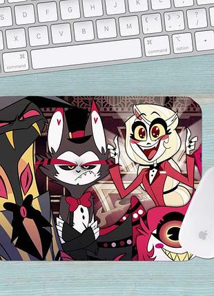 Коврик для мыши отель хазбин hazbin hotel средний 007 (290х250х3мм)