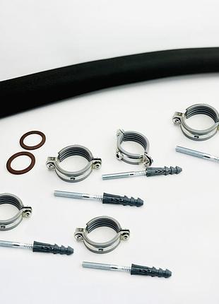 Шланг металевий гнучкий нержавіюча сталь 1 1/2”, 4бар flexy eco-flex ht 220 см (5 кріплень)
