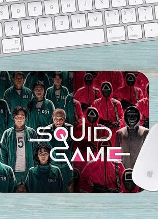 Коврик для мыши игра в кальмара squid game средний 002 (290х250х3мм)