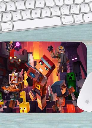 Коврик для мыши майнкрафт minecraft большой 001 (400х300х3мм)