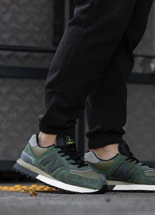 New balance 574 legacy stone island "dark green"