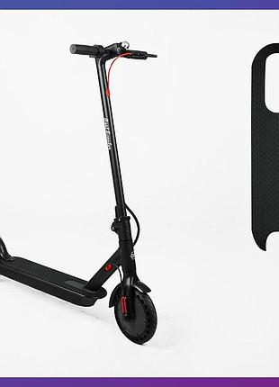 Электросамокат двухколесный для взрослых и подростков best scooter sm-30844 черный
