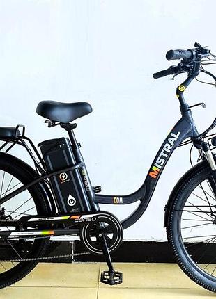 Электровелосипед двухколесный для взрослых corso mistral 26" ms-26116 600 w 48v/20ah
