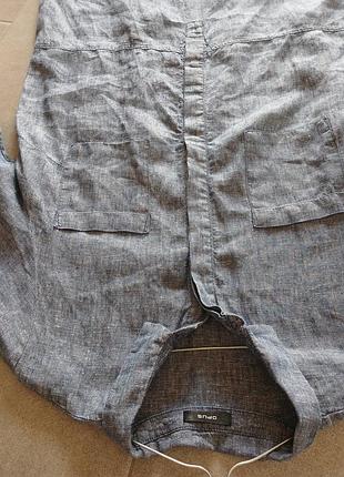 Лляна міді сукня 2