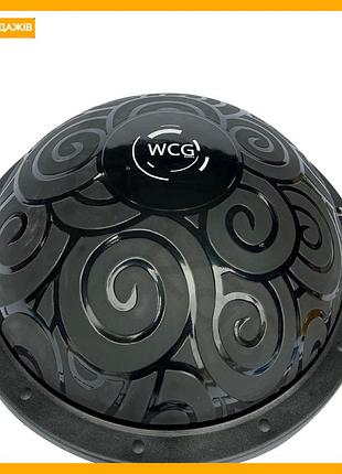 Балансировочная полусфера 60 см для фитнеса wcg черная платформа для равновесия и координации