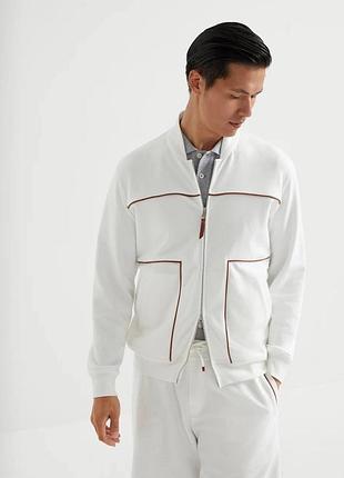 Спортивний костюм чоловічий brunello cucinelli, білий m-3xl