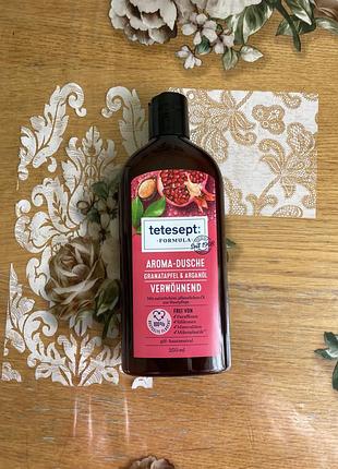 Гель для душу tetesept formula aroma-dusche granatapfel & arganöl з гранатом 250мл