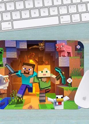 Коврик для мыши майнкрафт minecraft большой 0012 (400х300х3мм)