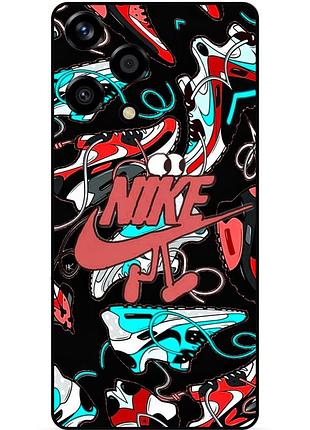 Чехол силиконовый бампер для huawei honor 200 lite с рисунком найк nike