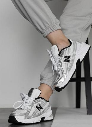 New balance 740v2 white silver black