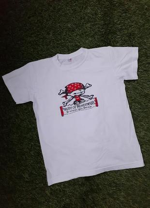 Рirate of montenegro 🌋bearwear футболка 100% хлопок белая пиратская пират7 фото