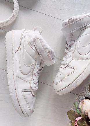33 (21,5 см) білі шкіряні хайтопи  nike (найк)  артикул 26392