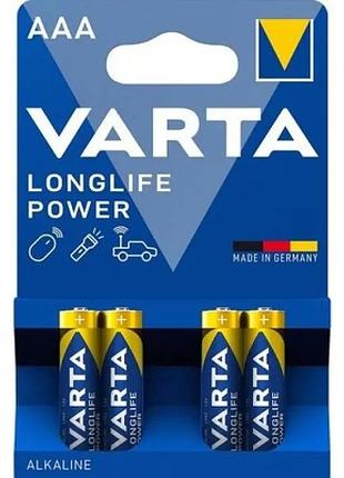 Батарейка varta lr3/aaa longlife power alkaline (ціна за 4 шт)