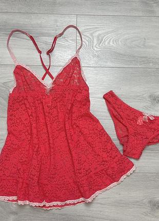 Гарний набір з мережива для дому та сну victoria’s secret оригінал