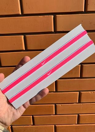 Повязка на голову nike headband розовая (1 шт)