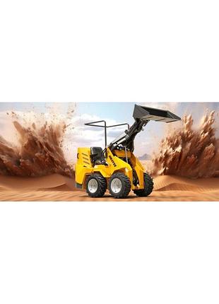 Мини-погрузчик gtm rix800 930 кг с бортовым поворотом и дизельным двигателем koop 20 к.с.