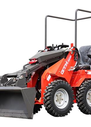 Мини-погрузчик gtm rix600 780 кг с бортовым поворотом и дизельным двигателем 11.7 л.с.