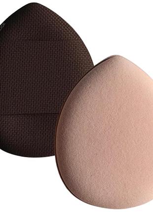 Спонж-крапля міні для консилеру і пудри плаский коричневий pro sponge mini latex-free blender