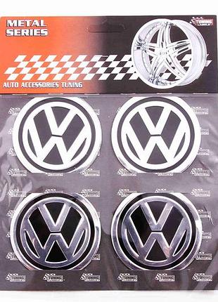 Наклейка на колпак 60мм volkswagen (4 шт.)