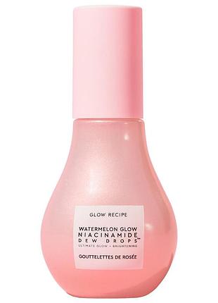 Сыворотка-хайлайтер с ниацинамидом glow recipe watermelon glow niacinamide dew drops rosy glow 15 мл