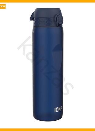 Пляшка для води ion8 1000 мл без bpa еко пляшка для спорту та активного відпочинку синя