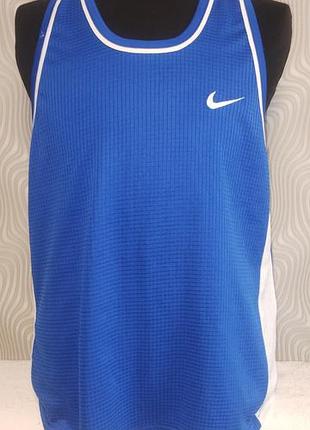 Синя баскетбольна майка nike