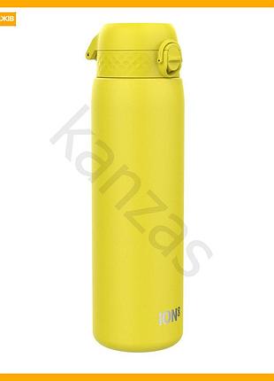 Металлическая бутылка для воды ion8 920 мл желтая термобутылка с вакуумной изоляцией для спорта и активного